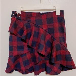 plaid skirt